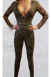 Salopeta eleganta cu tinte si pietre XS/S 