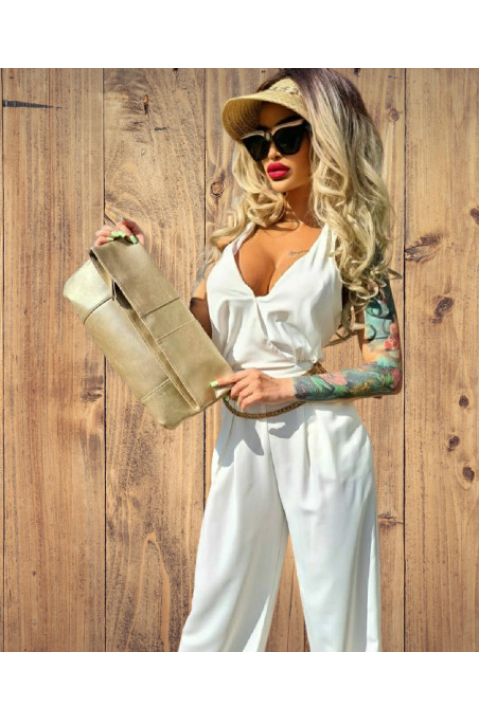 Salopeta alba de vara superba