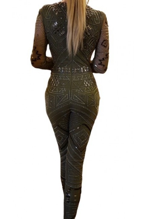 Salopeta eleganta cu tinte si pietre XS/S 